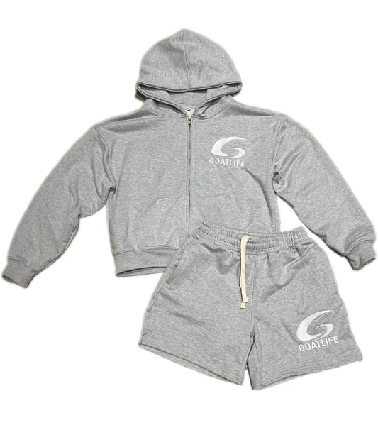 Grey Shorts Set
